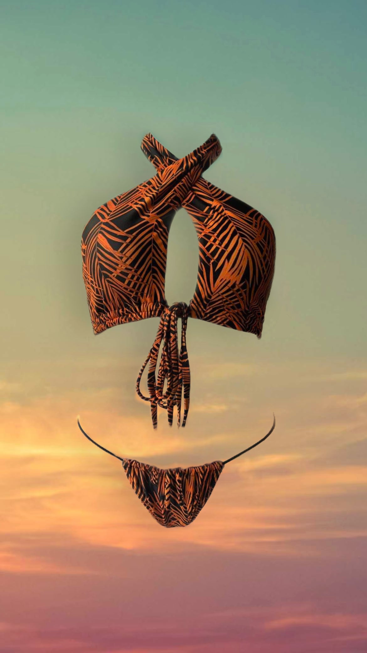 Tulum Nights - Cross Neck Bikini Top